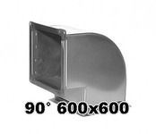 Отвод 90° 600 x 600 мм