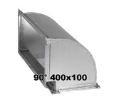 Отвод 90° 400 x 100 мм