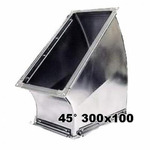 Отвод 45° 300 x 100 мм